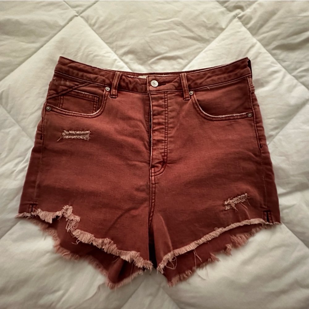 Free People curvy denim shorts